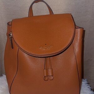 Kate Spade Brown Leather Backpack